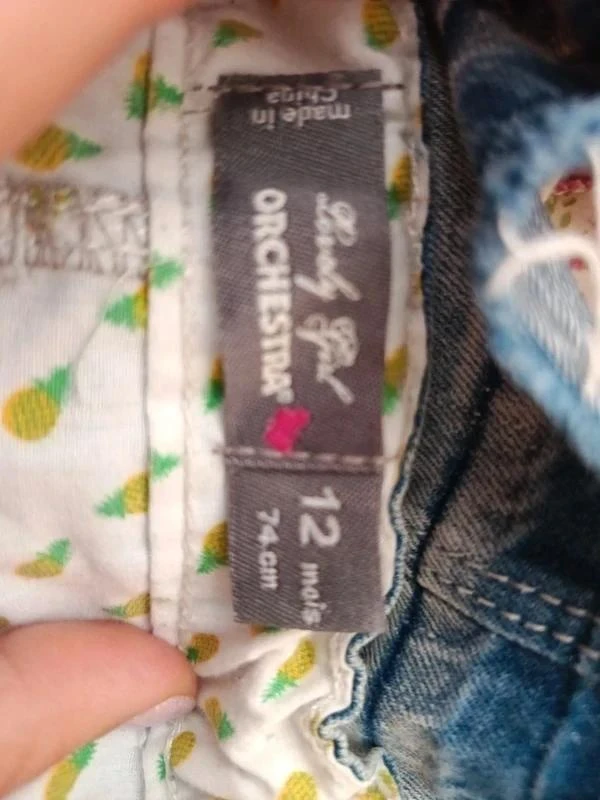 Falda Vaquera Tropical con Parches Orchestra - Talla 12 años – photo 4